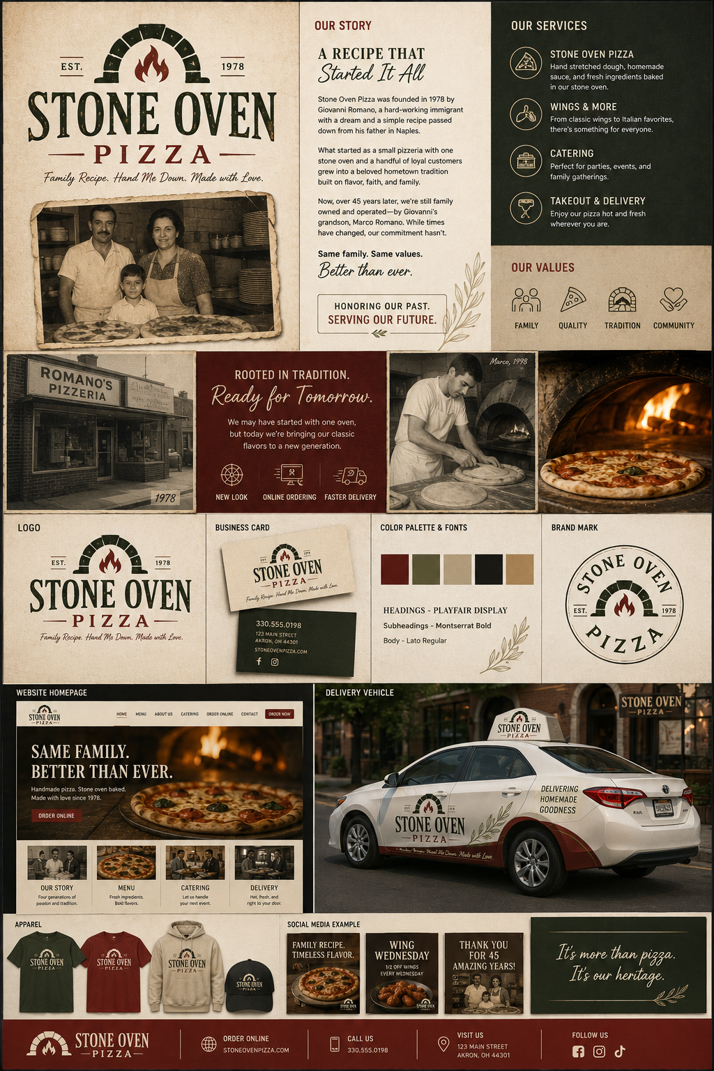 Stone Oven Pizza brand project